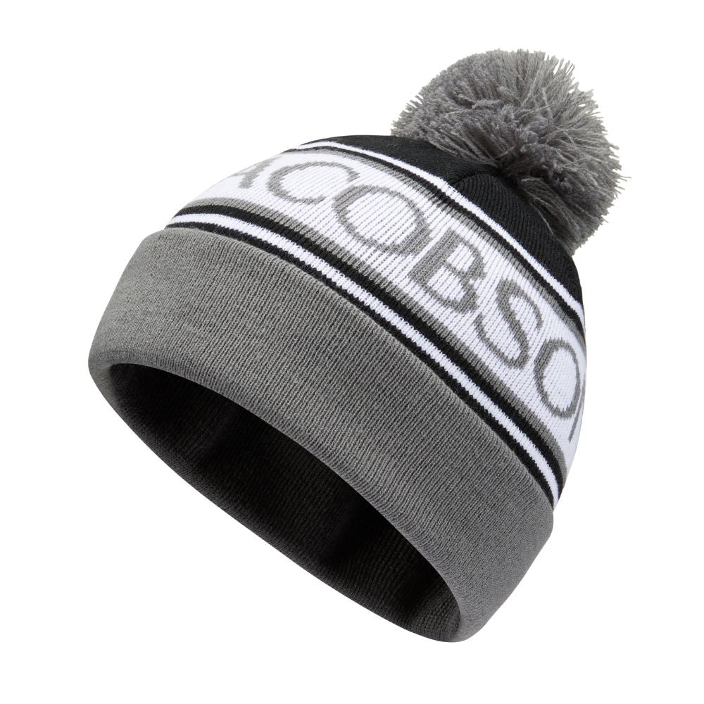 Oscar Jacobson Gillies Golf Bobble Hat 2024 - Black/Pewter Black/Pewter  