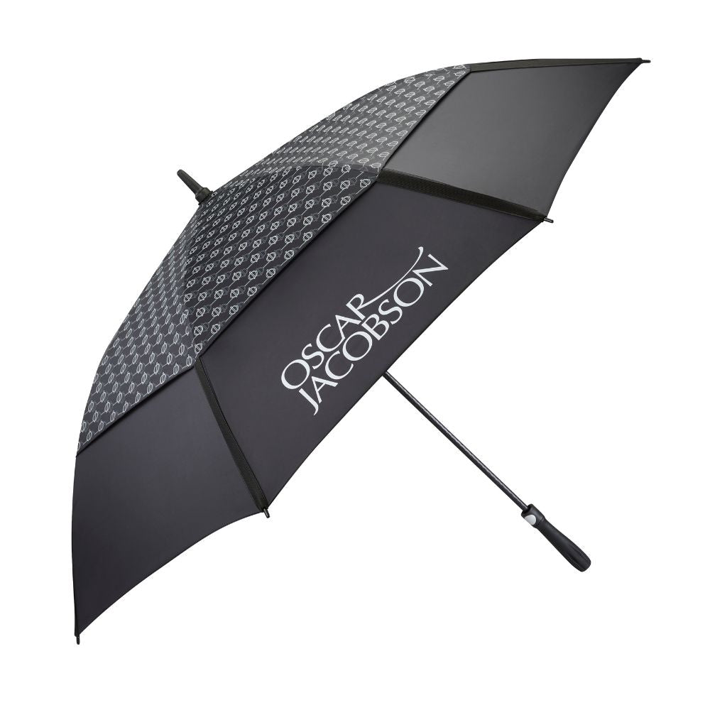 Oscar Jacobson Gio Print Dual Canopy Golf Umbrella 2024 - Black Black  