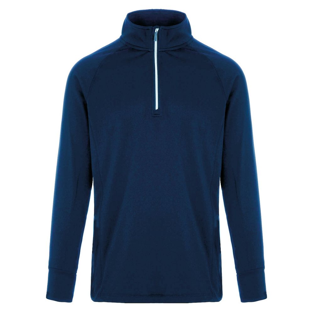 ProQuip Pro-Tech Comfort Stretch 1/4 Zip Midlayer Pullover Top - Navy Navy M 