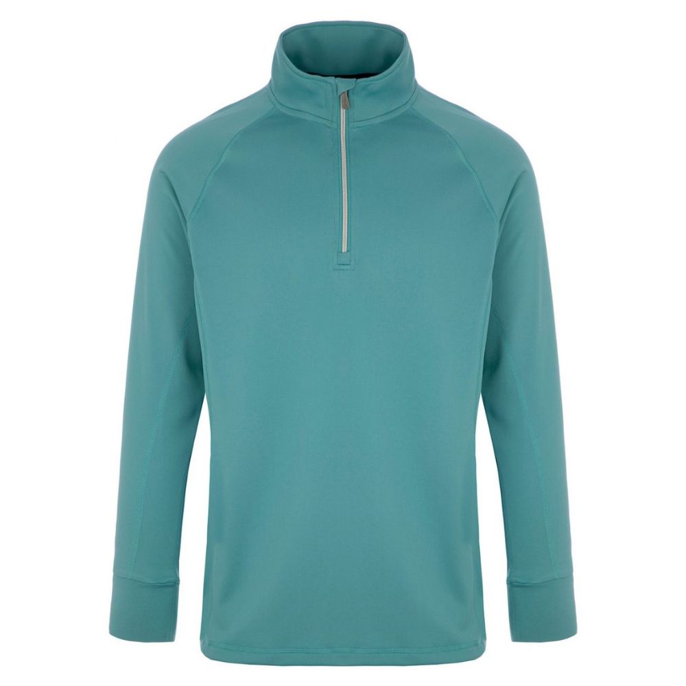 ProQuip Pro-Tech Comfort Stretch 1/4 Zip Midlayer Pullover Top - Porcelain Green Porcelain Green M 