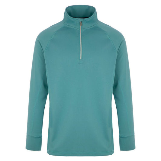 ProQuip Pro-Tech Comfort Stretch 1/4 Zip Midlayer Pullover Top - Porcelain Green Porcelain Green M 