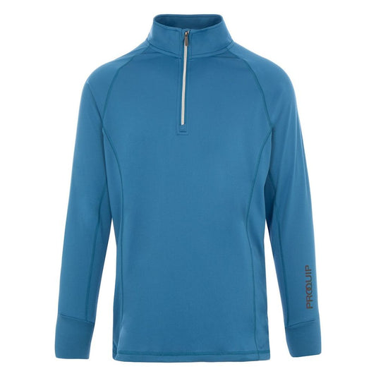 ProQuip Pro-Tech Comfort Stretch 1/4 Zip Midlayer Pullover Top - Vallarta Blue Vallarta Blue M 