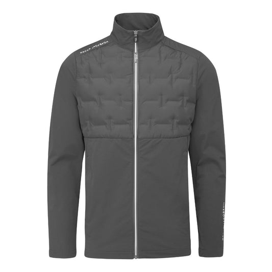 Oscar Jacobson Hackney Mens Thermal Golf Jacket - Pewter Pewter M