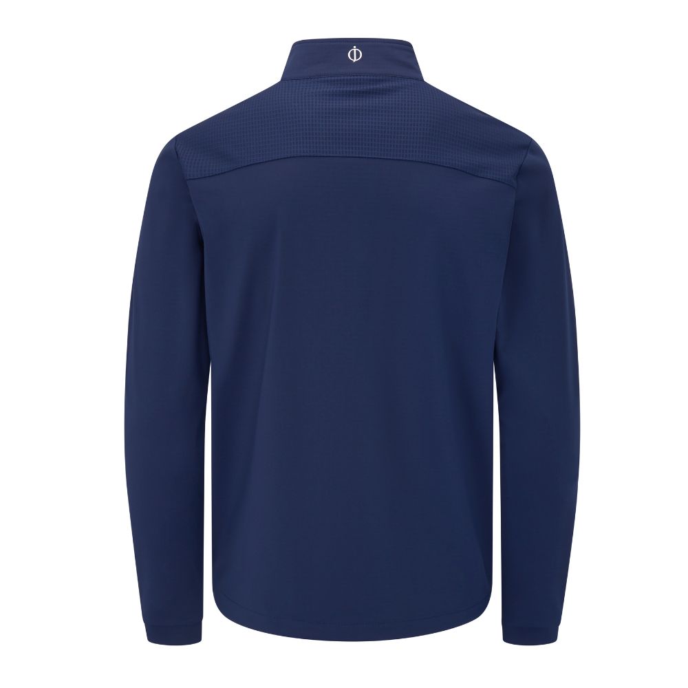 Oscar Jacobson Hastings 1/4 Zip Mens Golf Pullover Top 2024 - Navy/Cobalt   