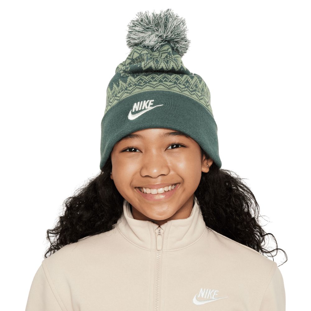 Nike Peak Fair Isle Golf Beanie Bobble Hat 2024 - HF0188 338   