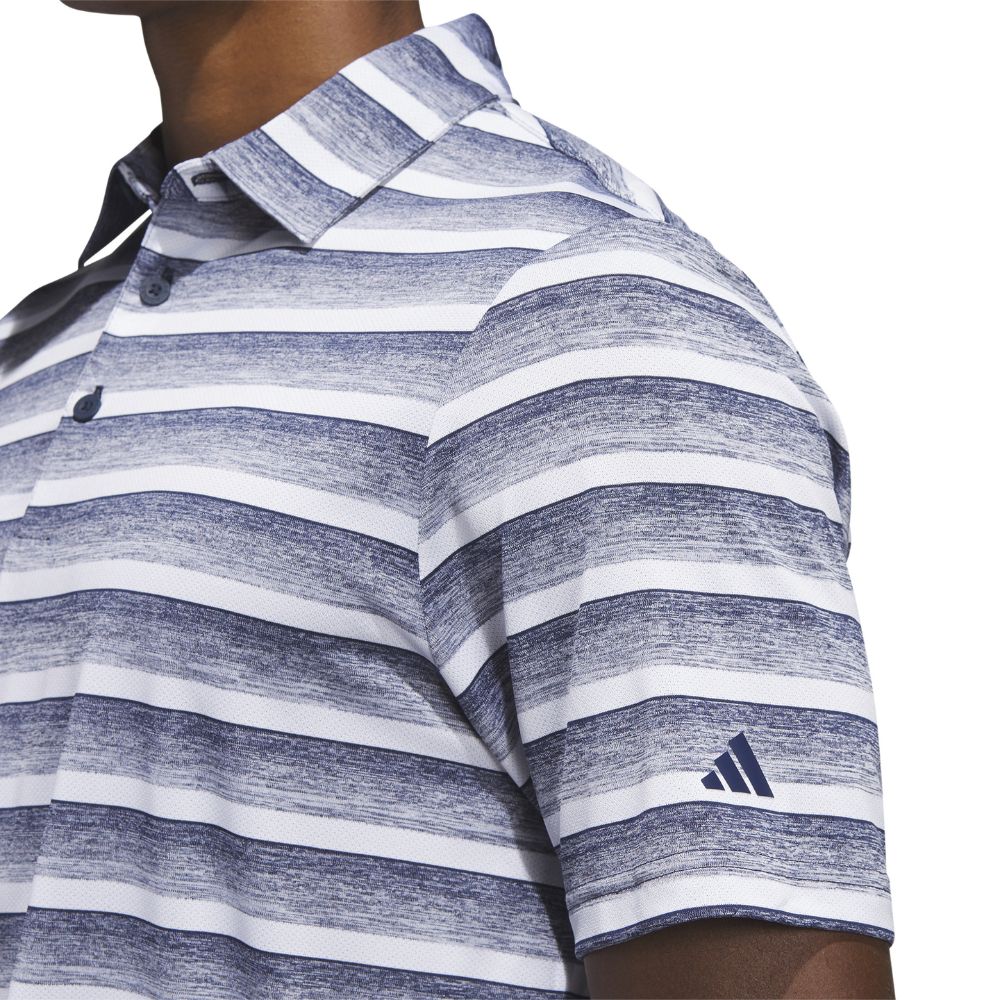 adidas 2 Colour Stripe Mens Golf Polo Shirt 2025 - HS7580