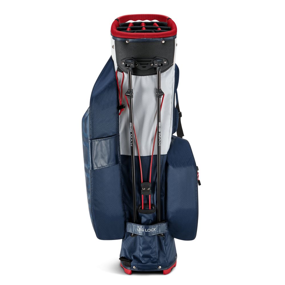 Big Max Aqua Hybrid 4 Golf Stand Bag 2025 - Navy / White / Red