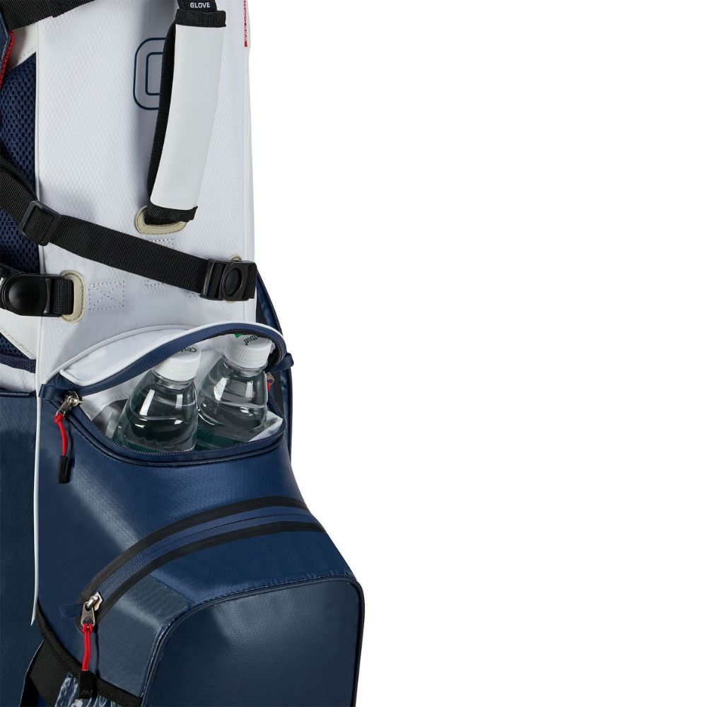 Big Max Aqua Hybrid 4 Golf Stand Bag 2025 - Navy / White / Red