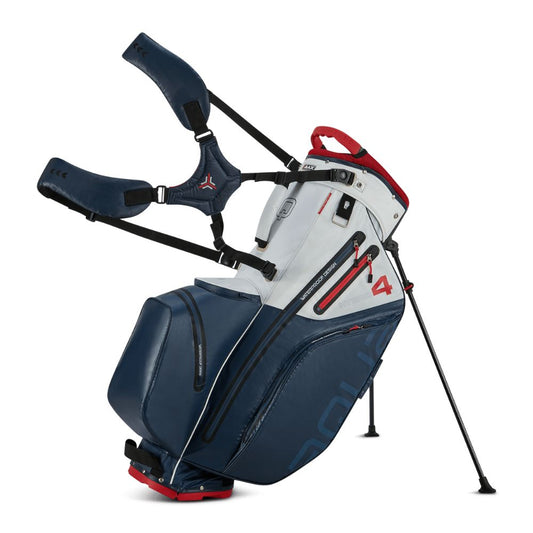 Big Max Aqua Hybrid 4 Golf Stand Bag 2025 - Navy / White / Red Navy / White / Red