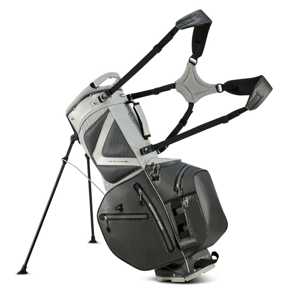 Big Max Aqua Hybrid 4 Golf Stand Bag 2025 - Grey / Silver