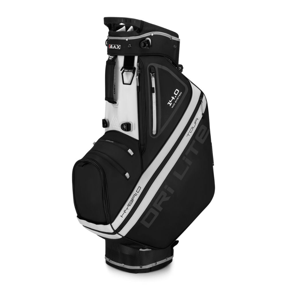 Big Max Dri Lite Hybrid Tour 2 Stand Golf Bag 2025 - Black / Off White