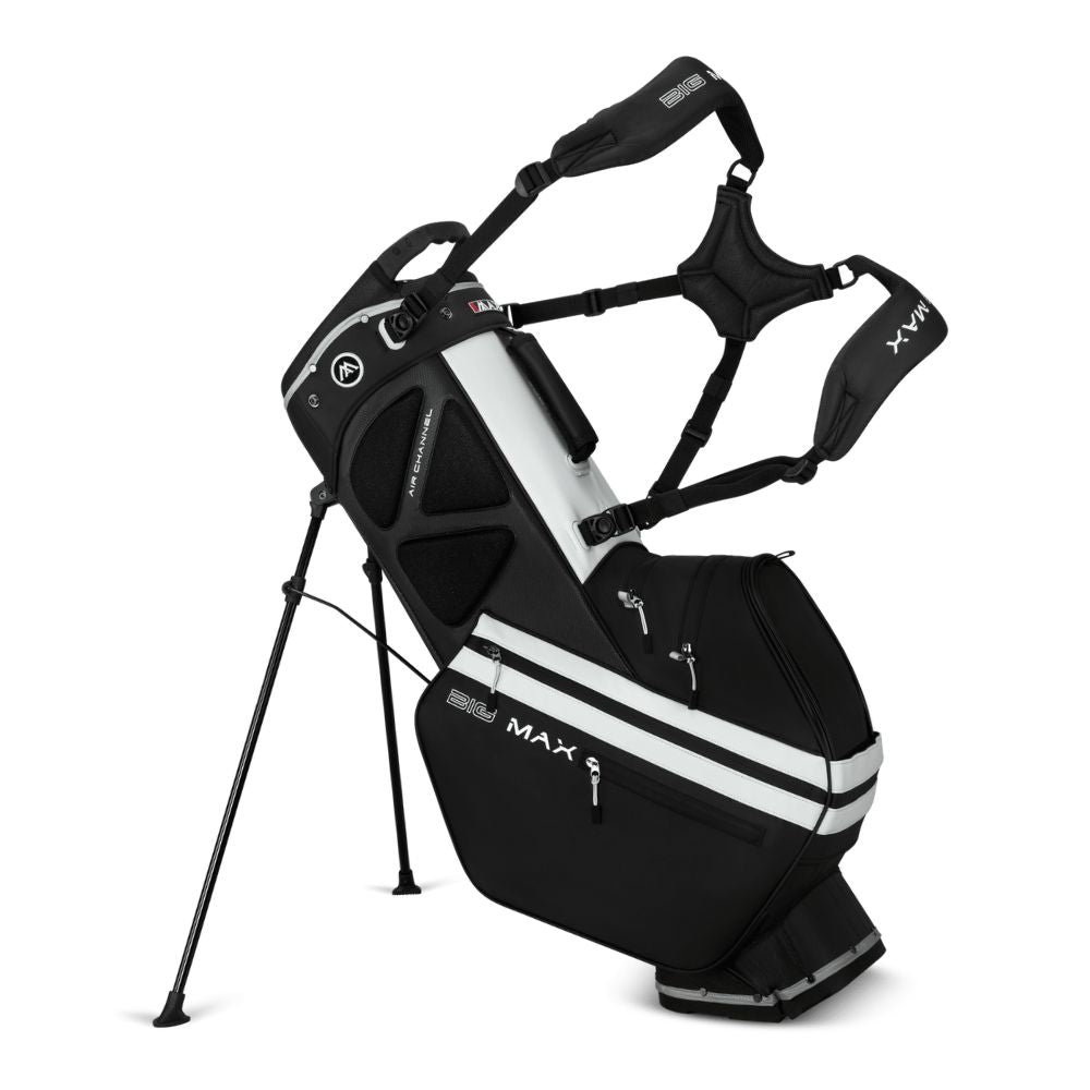 Big Max Dri Lite Hybrid Tour 2 Stand Golf Bag 2025 - Black / Off White