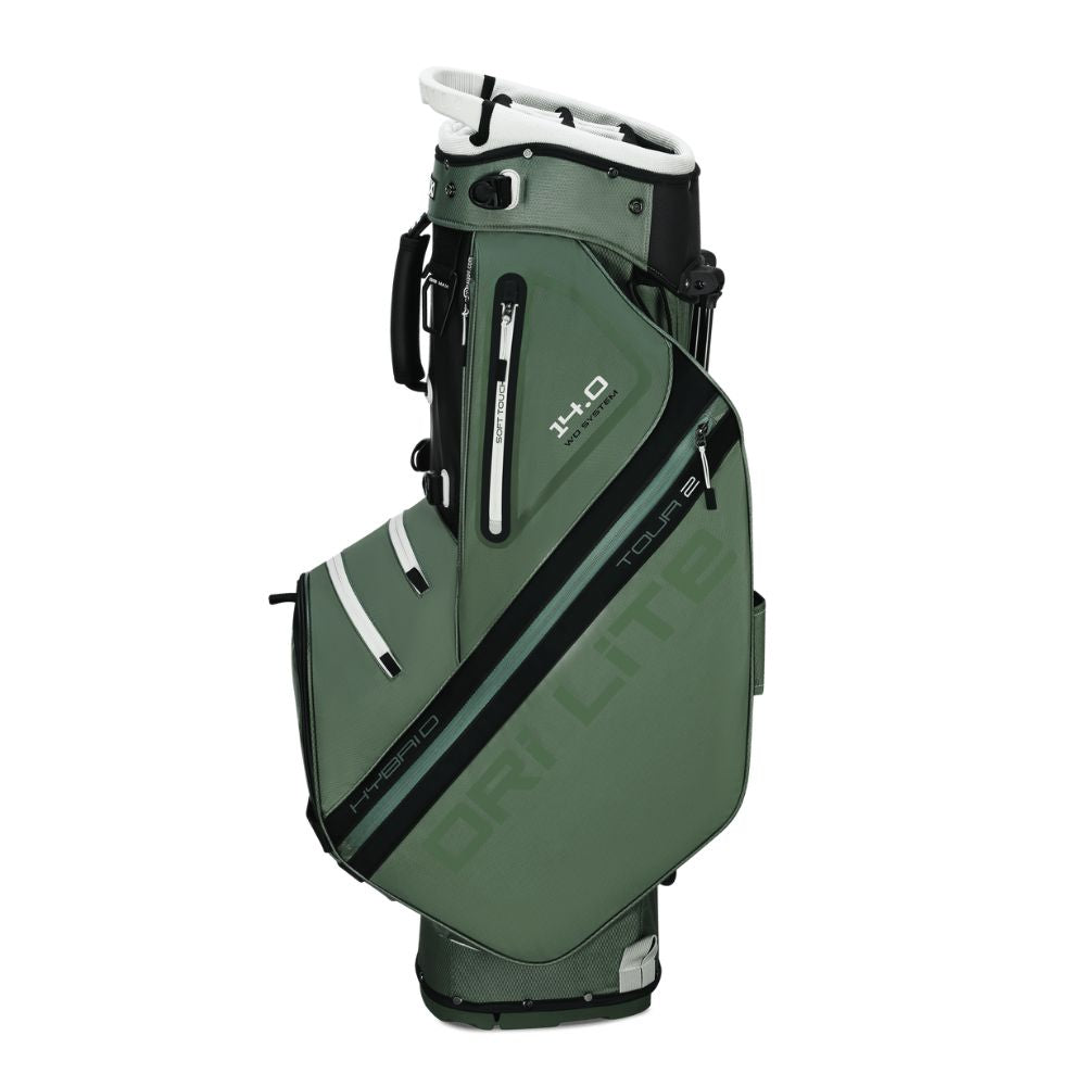 Big Max Dri Lite Hybrid Tour 2 Stand Golf Bag 2025 - Olive Green / Black