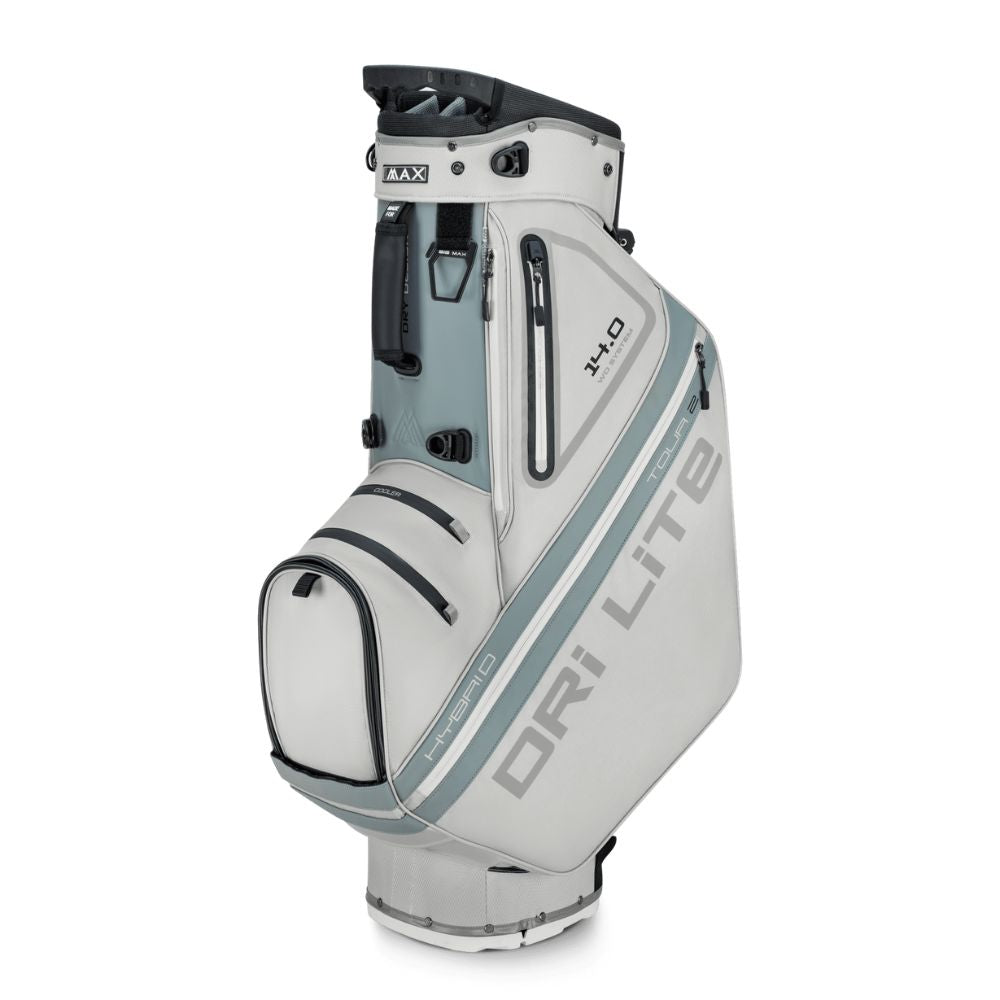 Big Max Dri Lite Hybrid Tour 2 Stand Golf Bag 2025 - Silver / Grey