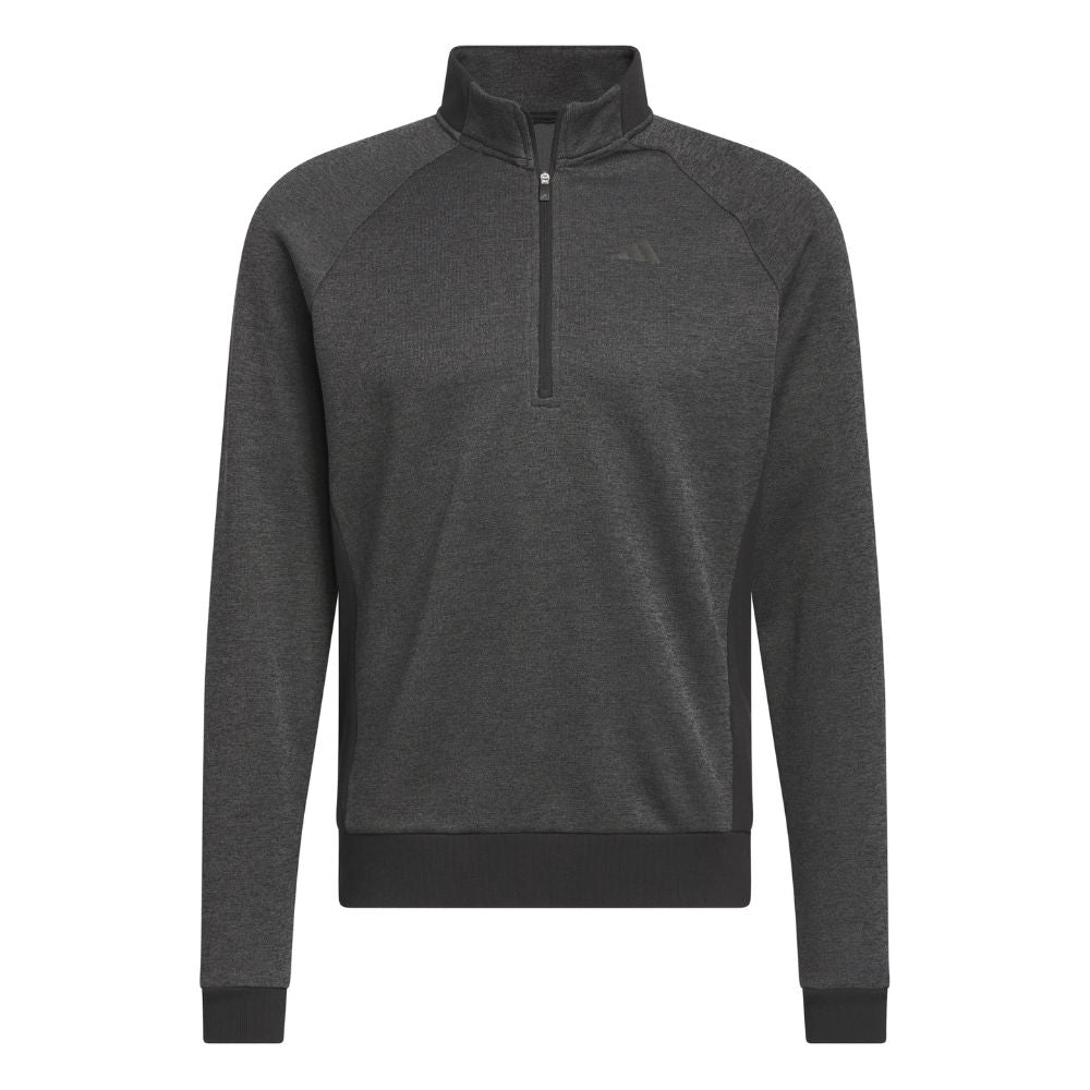 Adidas DWR 1/4 Zip Mens Pullover Golf Top HZ3203 Black / Grey Six / Black M 