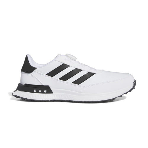 adidas S2G BOA Leather Mens Spikeless Golf Shoes 2025 - IF0286 White / Core Black / White 8