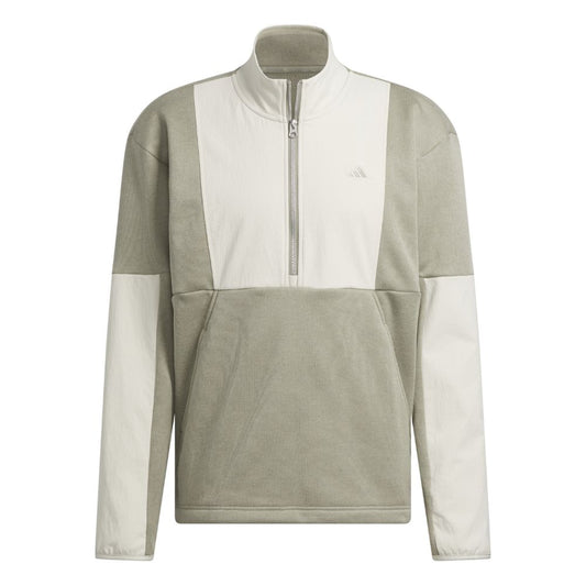 adidas Go-To DWR Mens Hybrid 1/2 Zip Golf Pullover Top 2024 - IL0575 Silver Pebble / Alumina M 