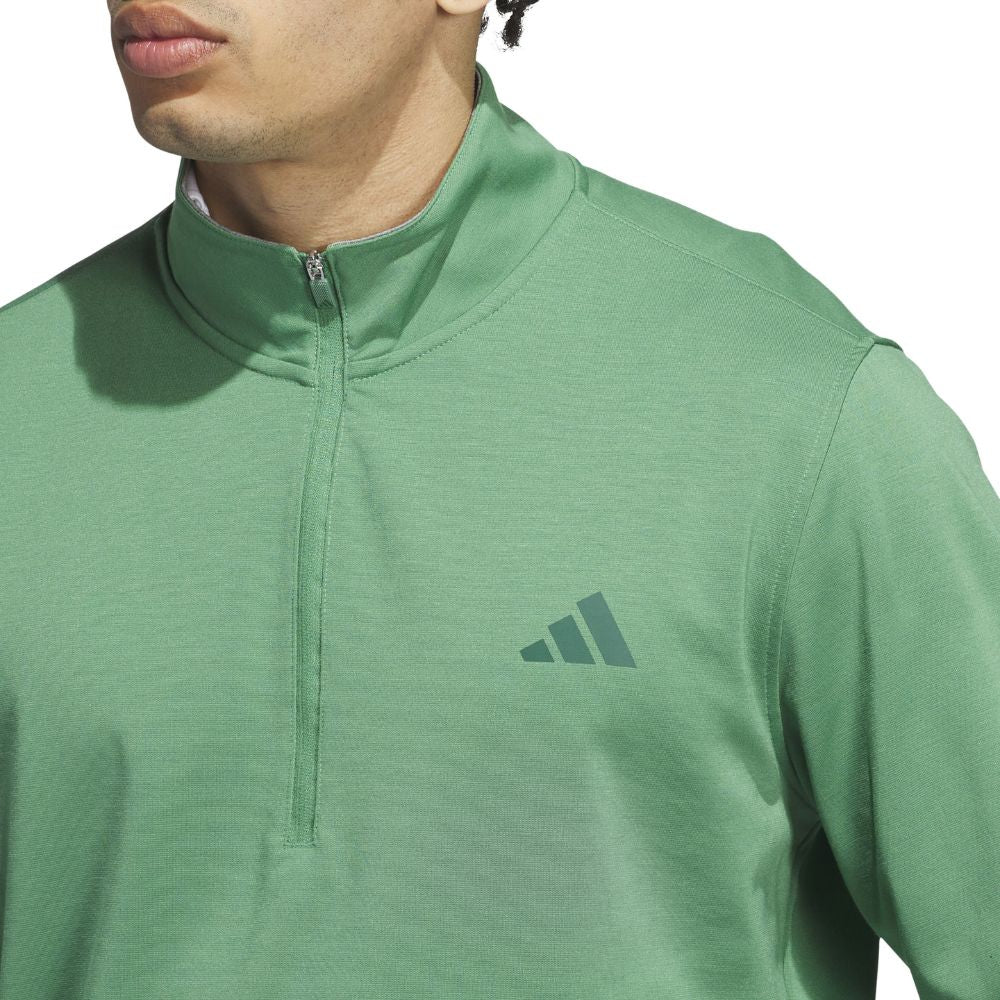 adidas Elevated Mens 1/4 Zip Golf Pullover Top - IW0499