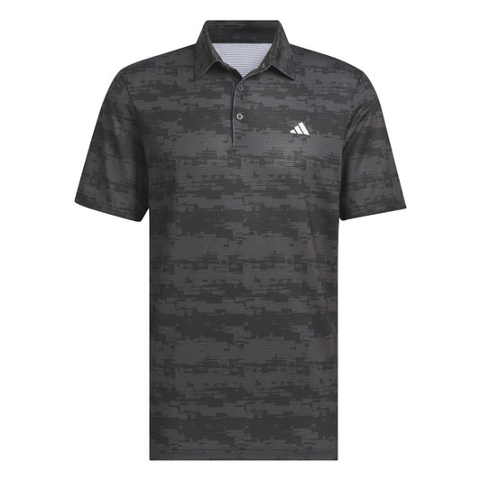 adidas Ultimate365 HEAT.RDY Stripe Golf Polo Shirt 2024 - IW0518 Carbon / Black M 