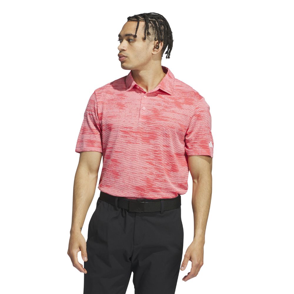 adidas Ultimate365 Textured Stripe Golf Polo Shirt - IW1404