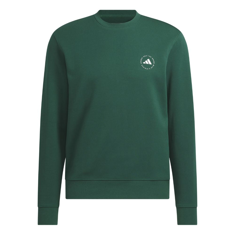 adidas Crew Neck Mens Pullover Golf Top 2024 - IW2396 Collegiate Green M 