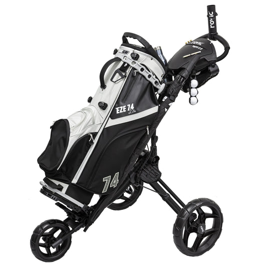 Clicgear Rovic RV1C 2.0 3 Wheeled Golf Trolley Silver/ Black  