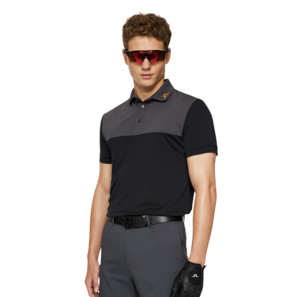 J.Lindeberg Jeff Regular Fit Mens Golf Polo Shirt 2024 - GMJT10687 - Asphalt Asphalt W015 M 