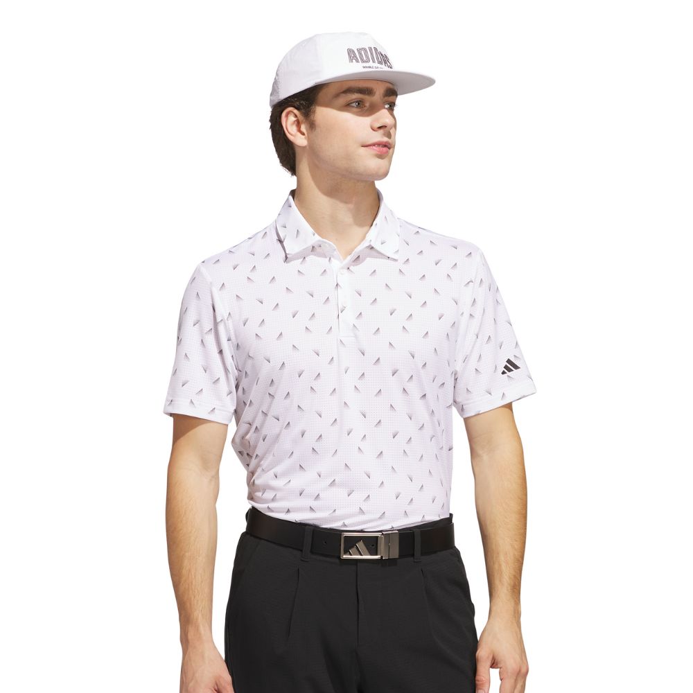 adidas Ultimate365 Print Mesh Mens Golf Polo Shirt 2025 - JF4908