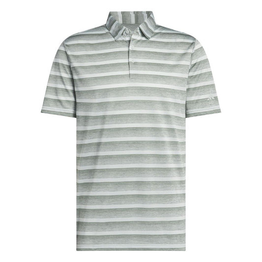 adidas 2 Colour Stripe Mens Golf Polo Shirt 2025 - JJ1703 Silver Green / Wonder Silver JJ1703 M