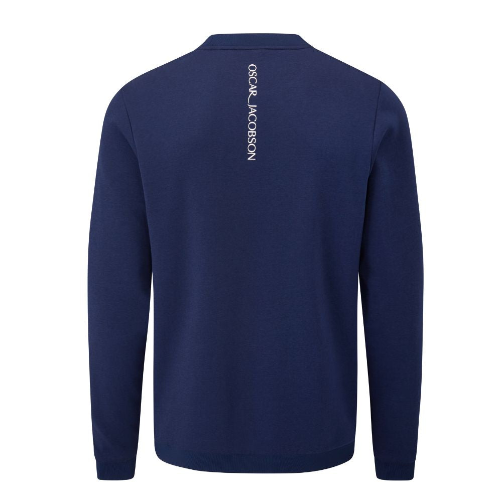 Oscar Jacobson Johnstone Tour Mens Pullover Golf Top 2025 - Navy