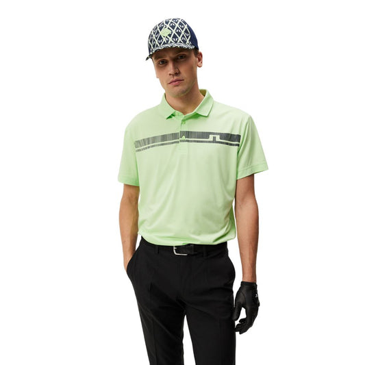 J.Lindeberg Klas Regular Fit Mens Golf Polo Shirt - Paradise Green Paradise Green L 