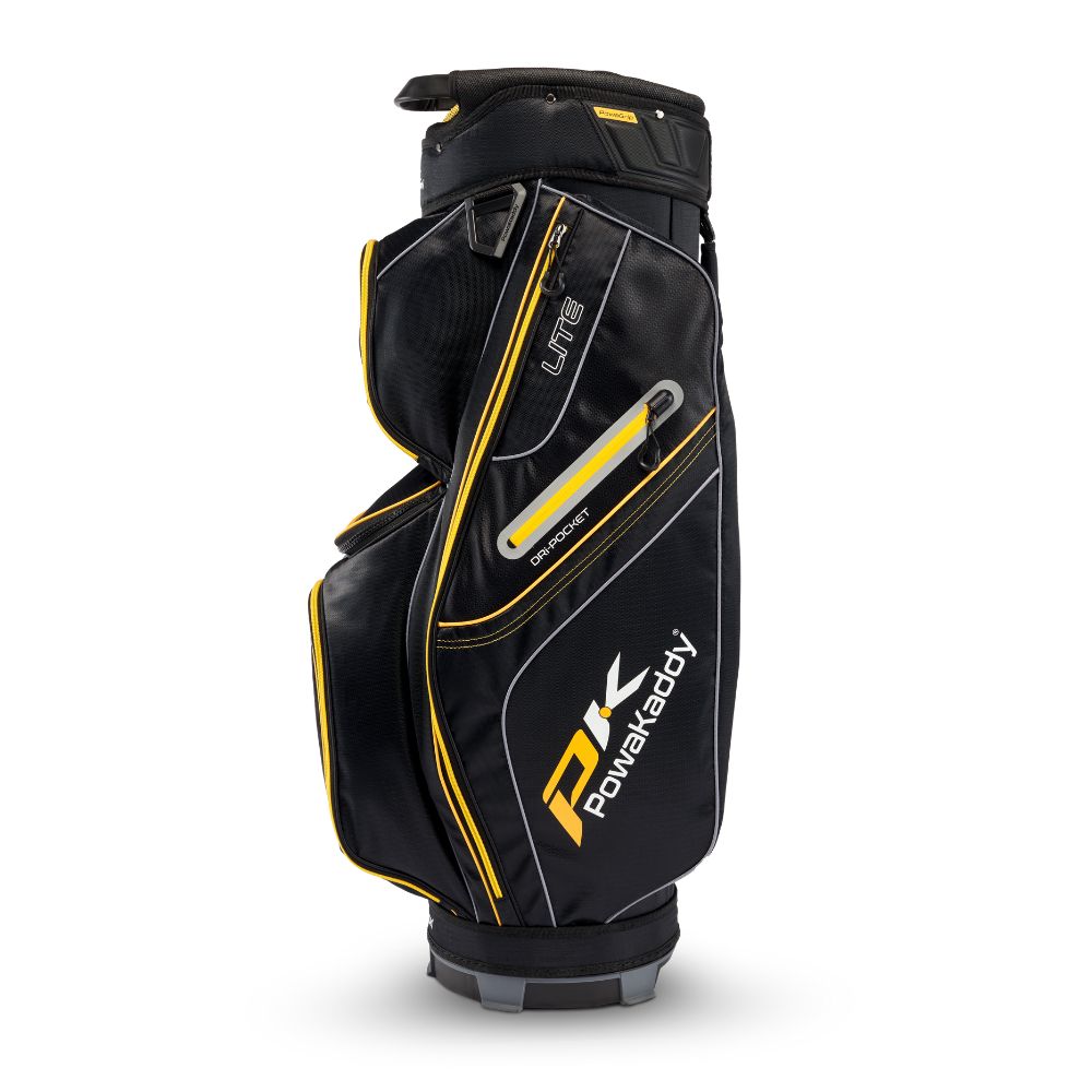 Powakaddy Lite Golf Cart Bag 2025 - Black / Yellow