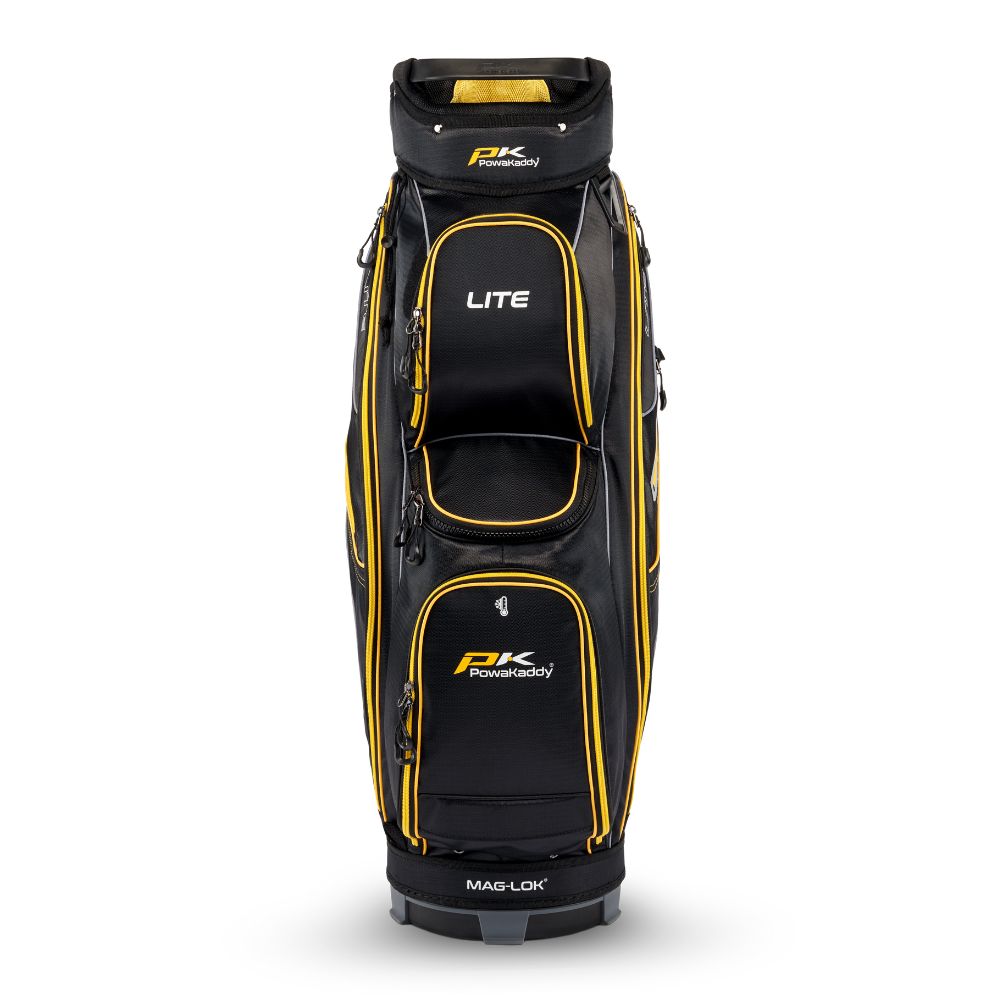 Powakaddy Lite Golf Cart Bag 2025 - Black / Yellow