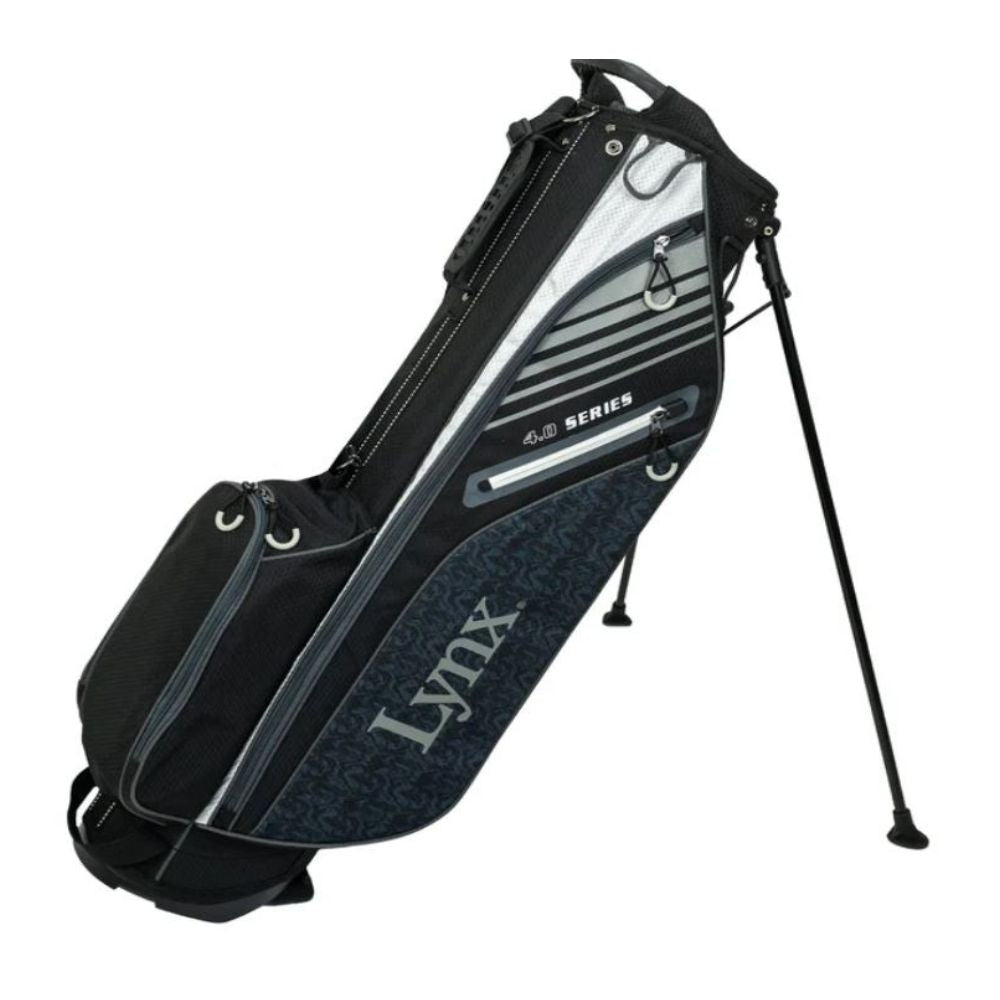 Lynx Golf Predator Sunday Stand Bag - Black Black