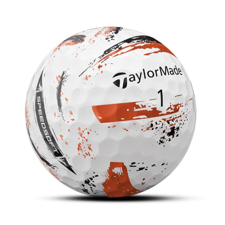 TaylorMade Golf SpeedSoft Ink - Single Golf Balls - All Colours Orange