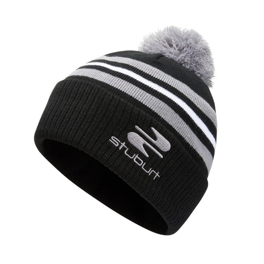 Stuburt Noble Golf Bobble Hat 2024 - Black/Ash Black / Ash  