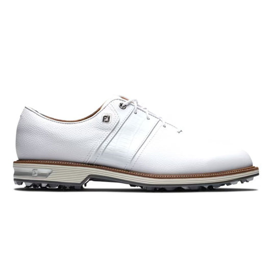 FootJoy Premiere Series Packard Spiked Golf Shoes 53908 - White White 7 Medium