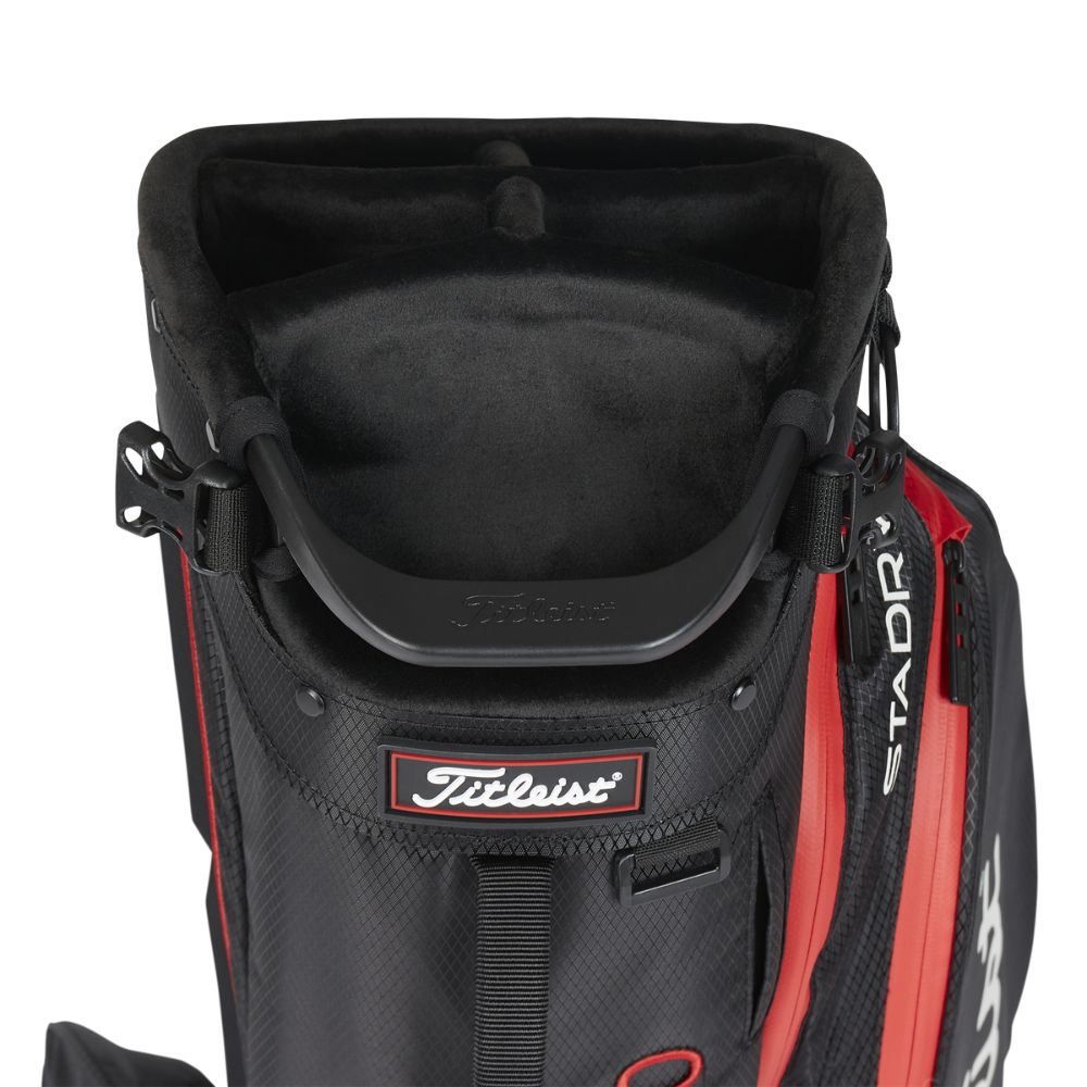 Titleist Players 5 StaDry Golf Stand Bag 2025 - Black / Red