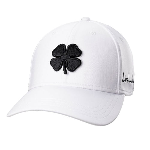 Black Clover Golf Premium Clover 1 Fitted Mens Cap 2024 White/Black S/M 