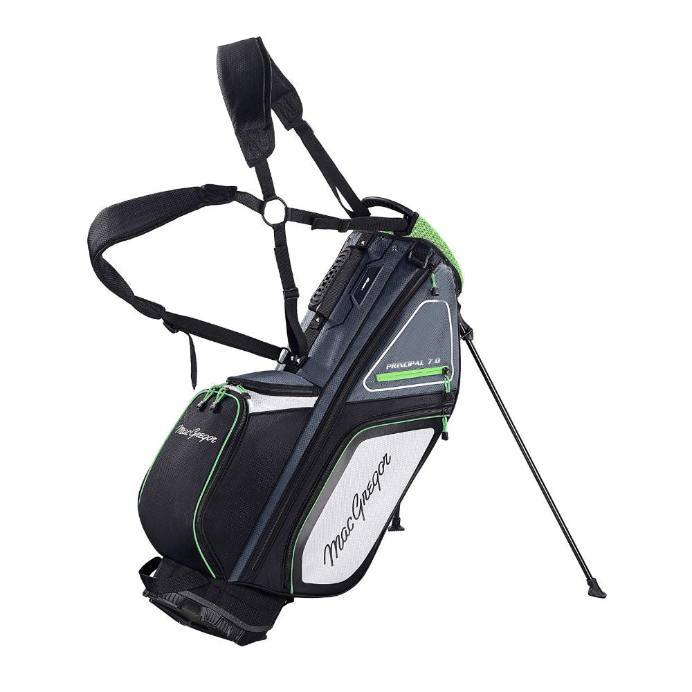 MacGregor Principal 9.5" Golf Stand Bag Black/Grey/Green  