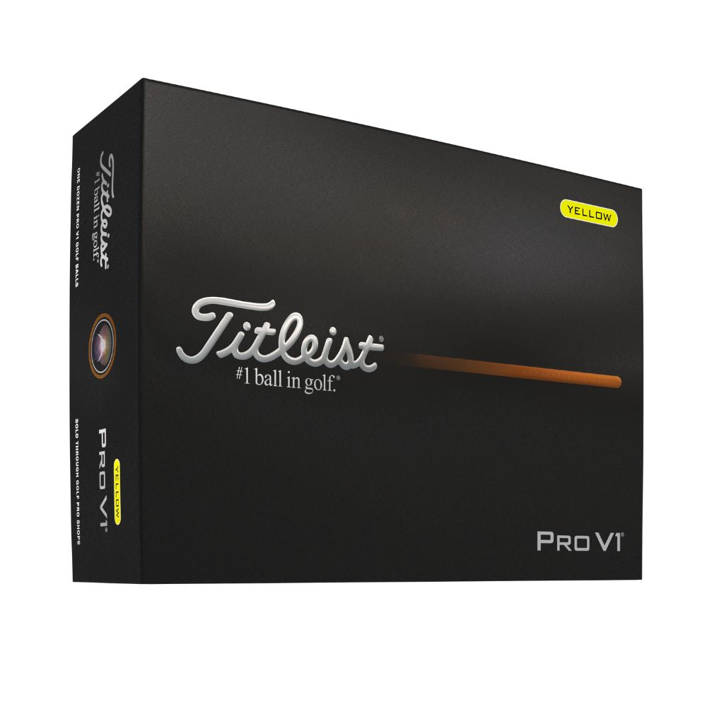 Titleist Pro V1 Golf Balls 2025 - Yellow Yellow