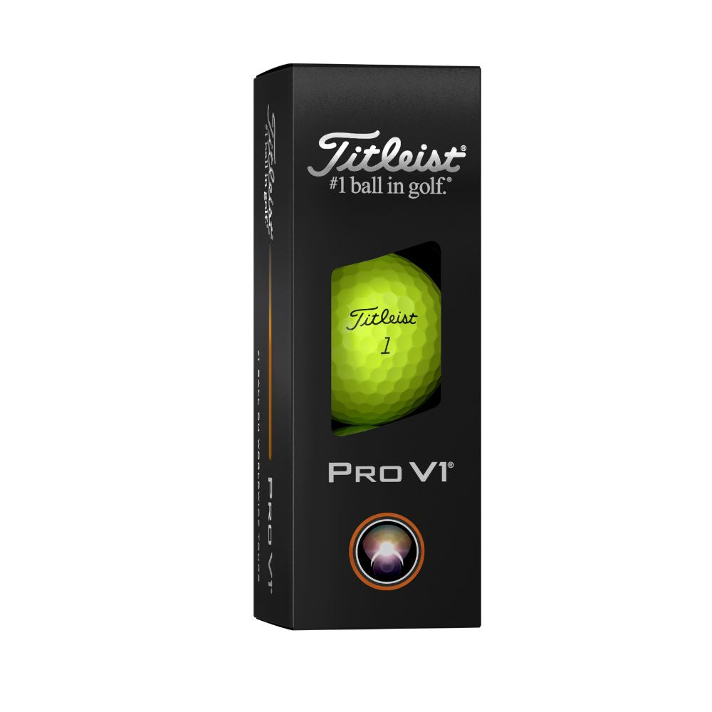 Titleist Pro V1 Golf Balls 2025 - Yellow