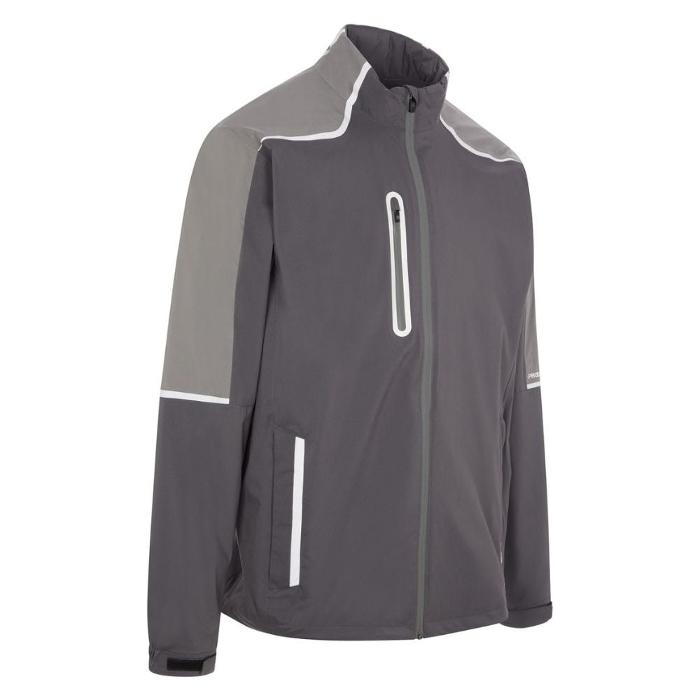 ProQuip Stormforce PX8 Mens Waterproof Jacket 2024 Dark Grey/Light Grey M 