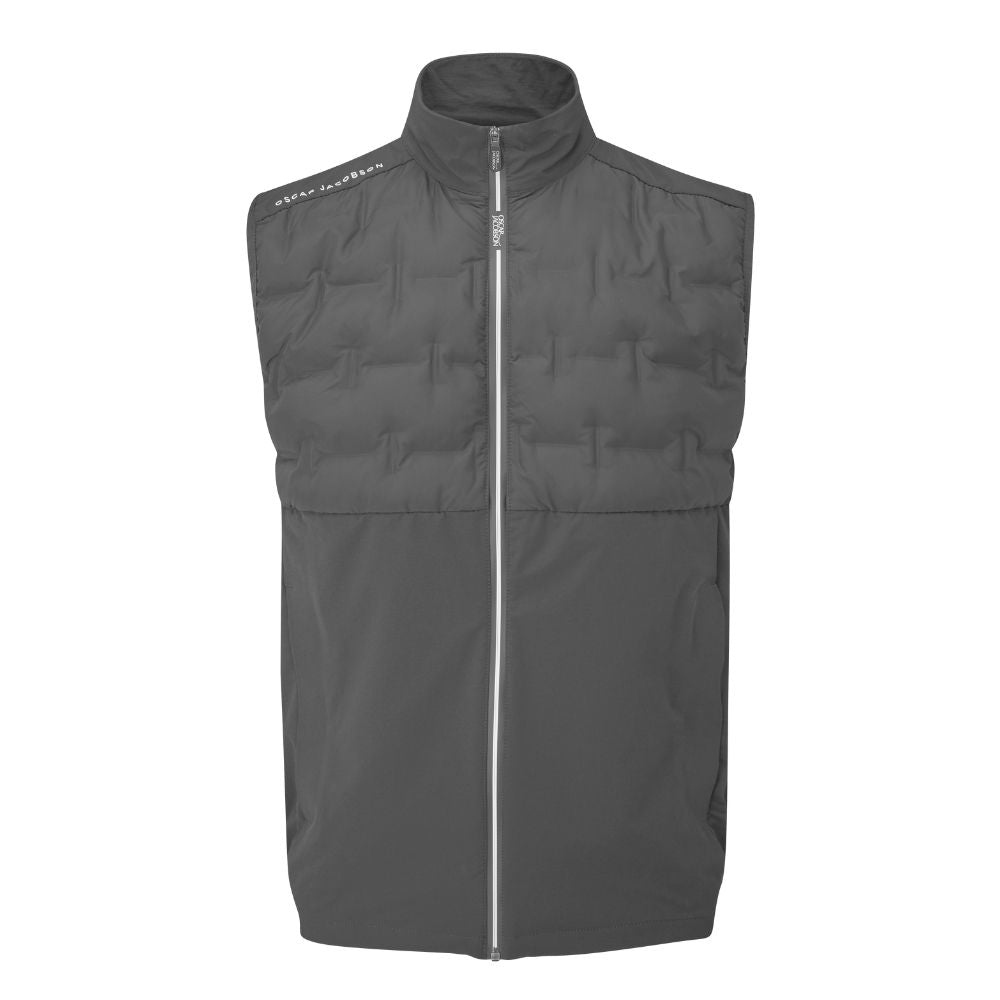 Oscar Jacobson Quinn Mens Golf Gilet 2024 - Pewter Pewter M 