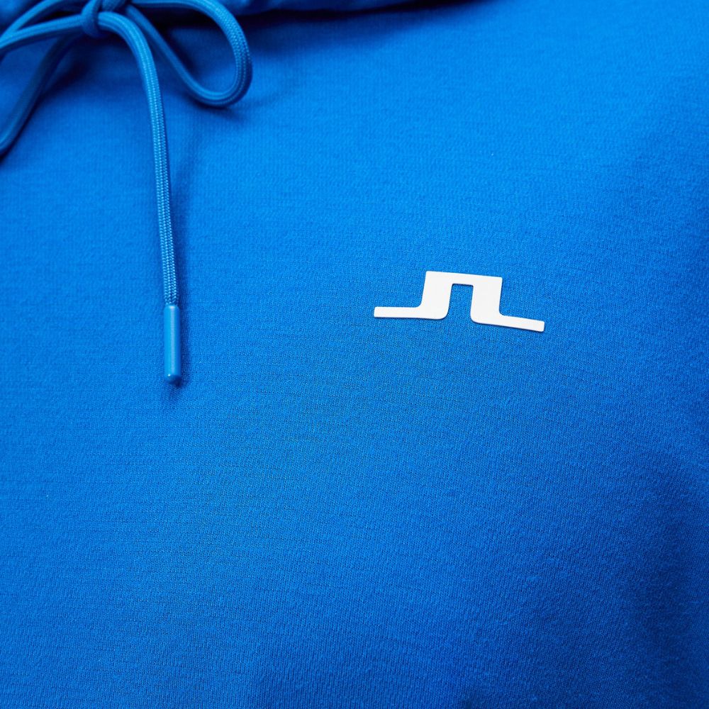 J Lindeberg Roland Mens Golf Hoodie - Nautical Blue   