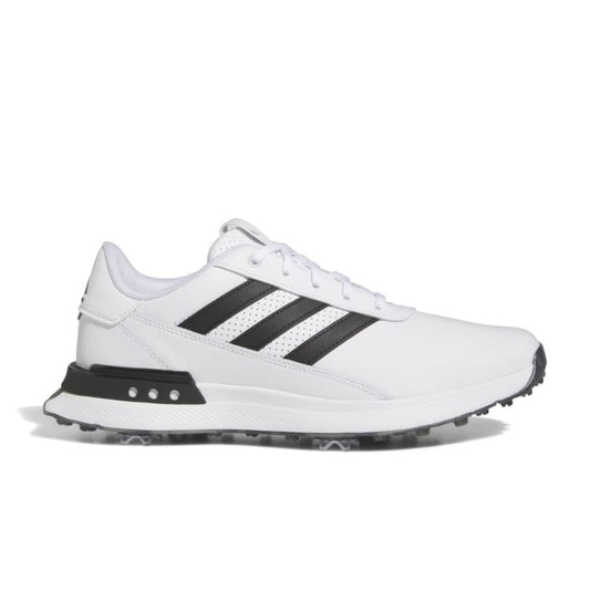adidas Golf S2G Leather Spiked Mens Golf Shoes IF0292 White / Core Black / Silver Metallic 8 