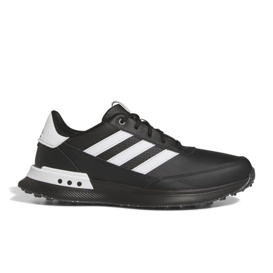 adidas Golf S2G Leather Spikeless Mens Golf Shoes IG8192 Core Black / White / Iron Metallic 8 