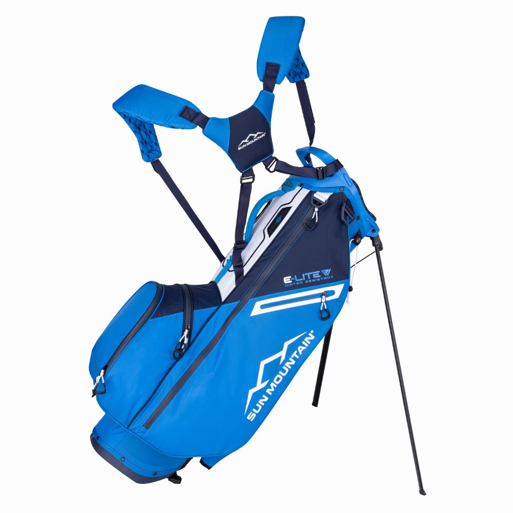 Sun Mountain E-Lite 4-Way Stand Bag 2025 - Navy / Blue / White