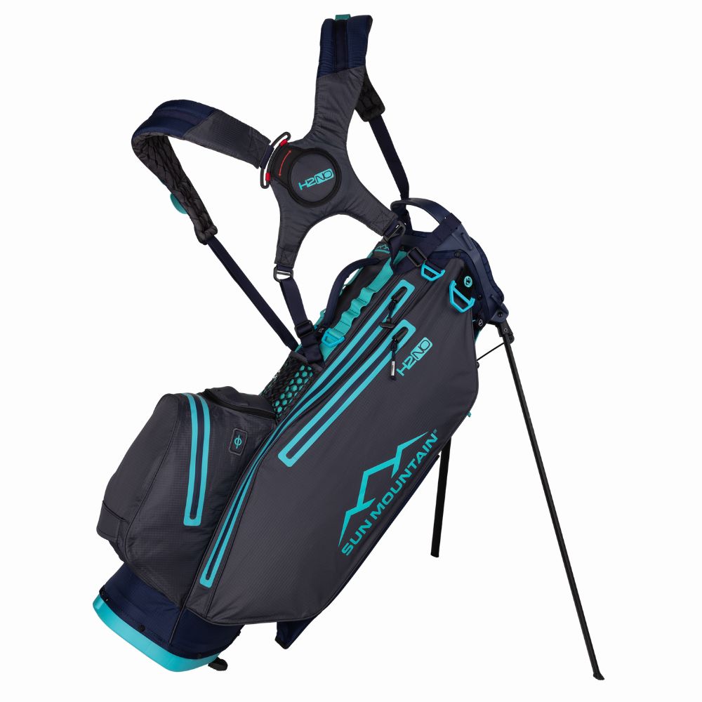 Sun Mountain H2NO 4-Way Waterproof Golf Stand Bag 2025 - Navy / Stealth / Bahama Navy / Stealth / Bahama