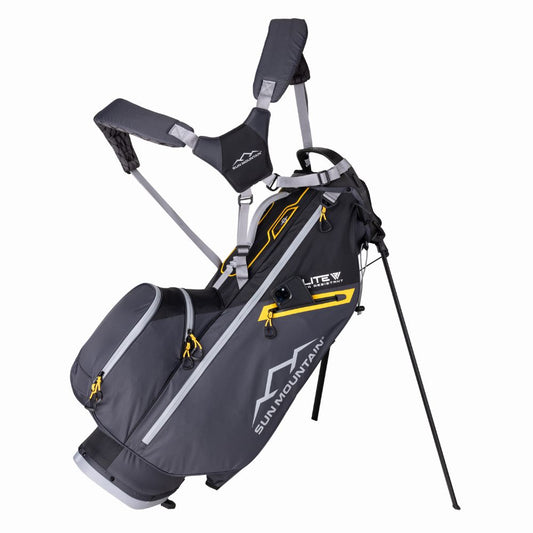 Sun Mountain E-Lite 4-Way Stand Bag 2025 - Black / Steel / Gold Black / Steel / Gold